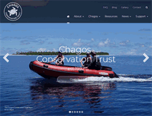 Tablet Screenshot of chagos-trust.org
